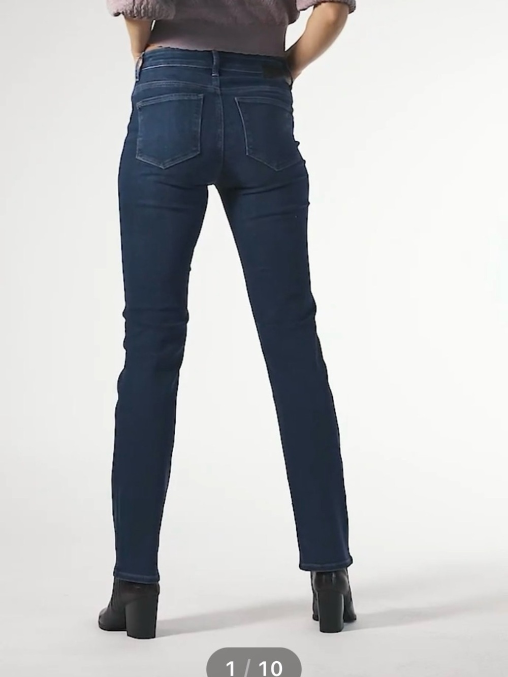 Mavi Women's high rise straight leg Jeans in Dark Blue Wash Kendra